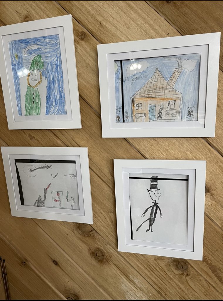 Perfect way to display your children's artwork